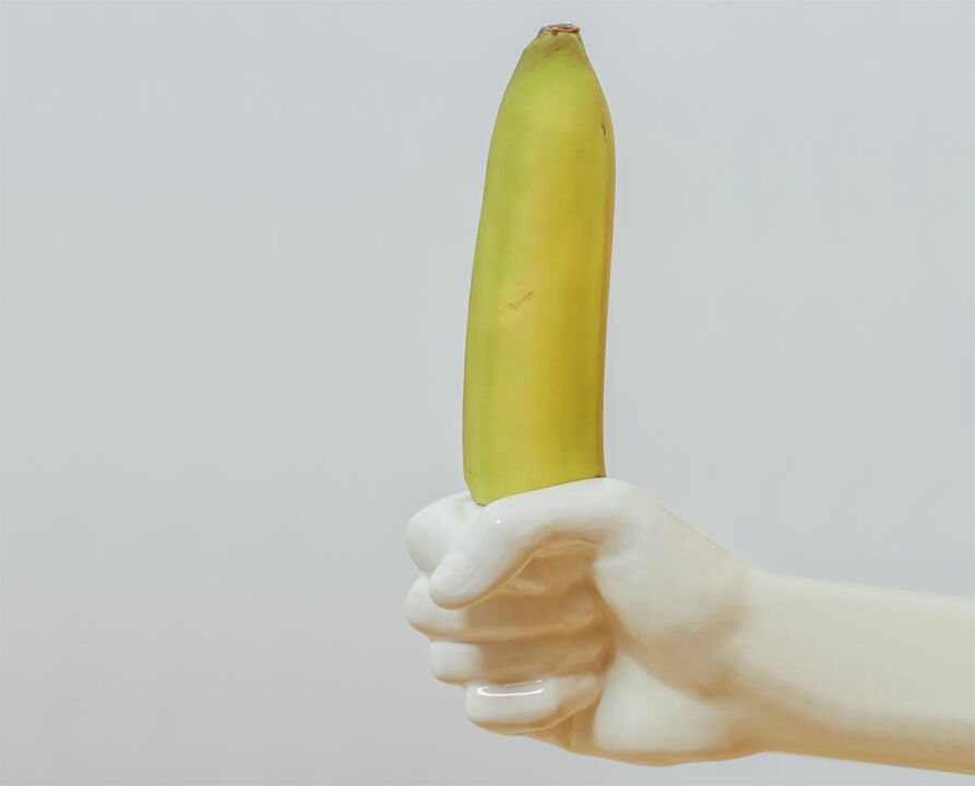 банан символізує збільшений член