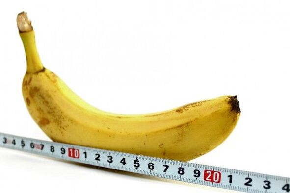 вимір члена на прикладі банана