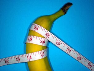 банан та сантиметр символізують збільшений член